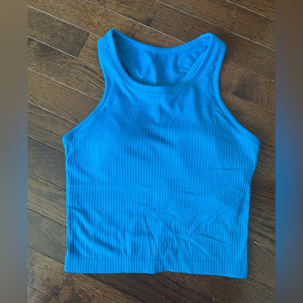 CrZ Yoga Blue Sleeveless Top